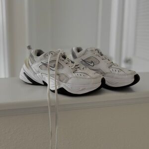 Nike M2K Tekno White Grey Sneakers Lifestyle Vintage Women 5.5 BQ3378-100
